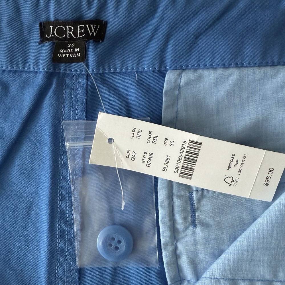J.Crew Straight Leg Pants Woman Sz 30 x28 Nautical Beachy Preppy Boat Scandi - Picture 4 of 9